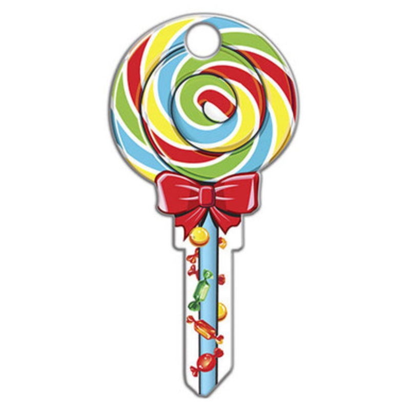 Lucky Line Key Shapes Lollipop – 5 Pack – Schlage SC