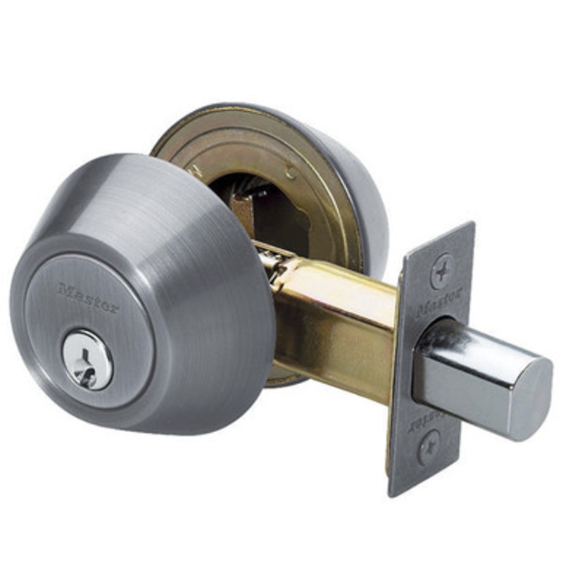 Master Lock DS0715KA4S Double Cylinder Deadbolt SC1 – Grade 3 – Satin Nickel