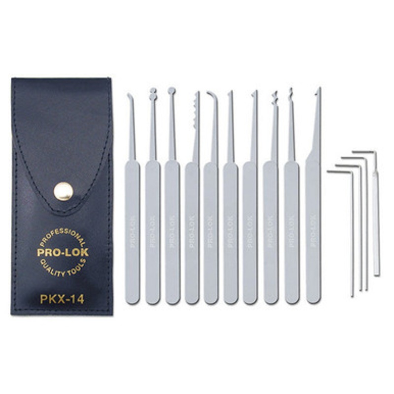 PRO-LOK Pickset 14 Picks & Case