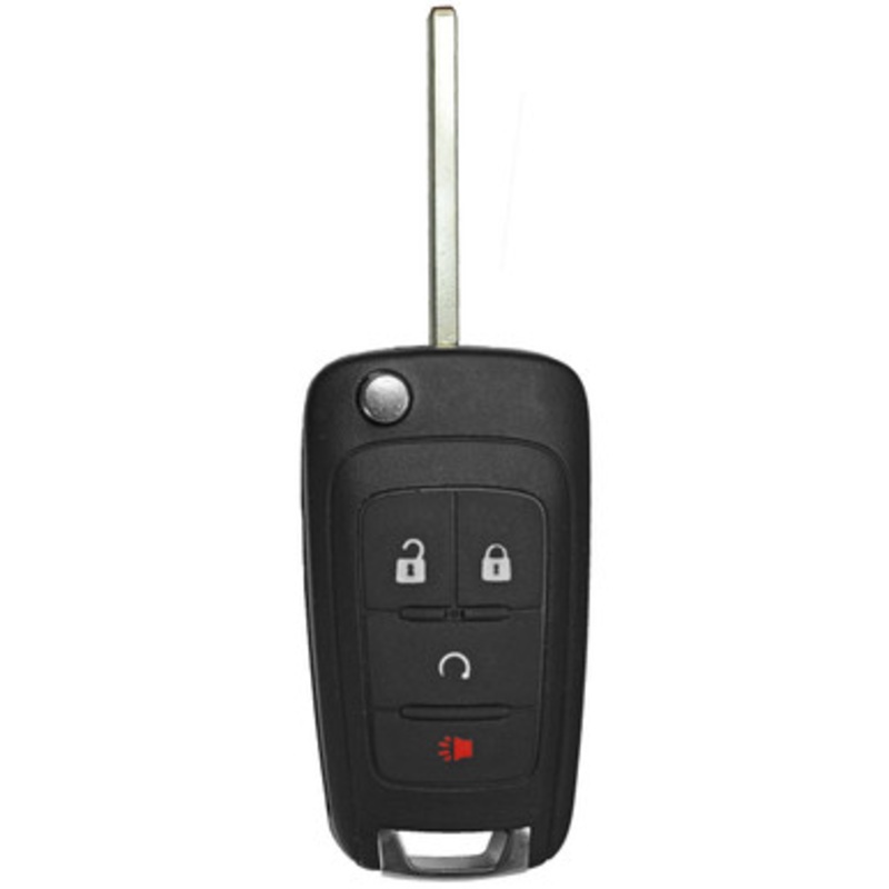 Buick 4 Button Non-PEPS Remote Flip Key OHT01060512, 315 MHz – Refurbished, Grade A