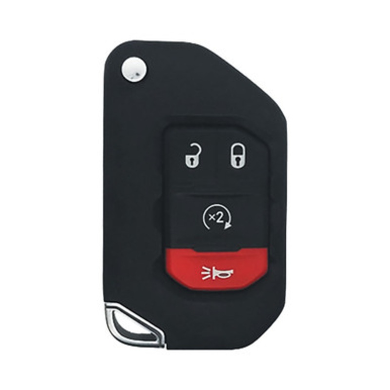 Jeep 4 Button Flip Key Case