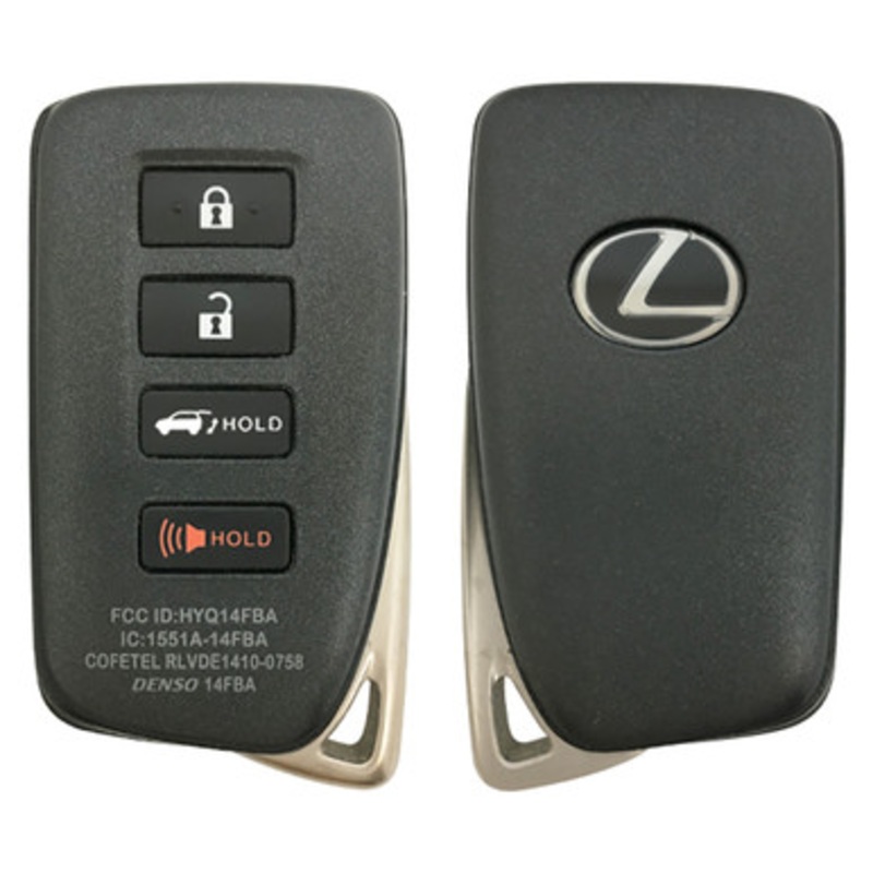 Lexus 4 Button Proximity Smart Key (AG Board) HYQ14FBA, 89904-78070, 315 MHz – Refurbished, Grade A