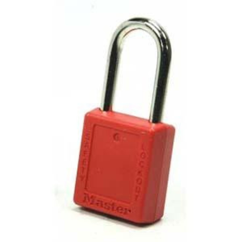 MASTER Lockout Padlock Red Thermoplastic Body 410KAW400RED