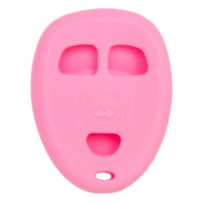 Replacement Silicone Jacket Keyless Remote Cover GMC34 for GM – Pink