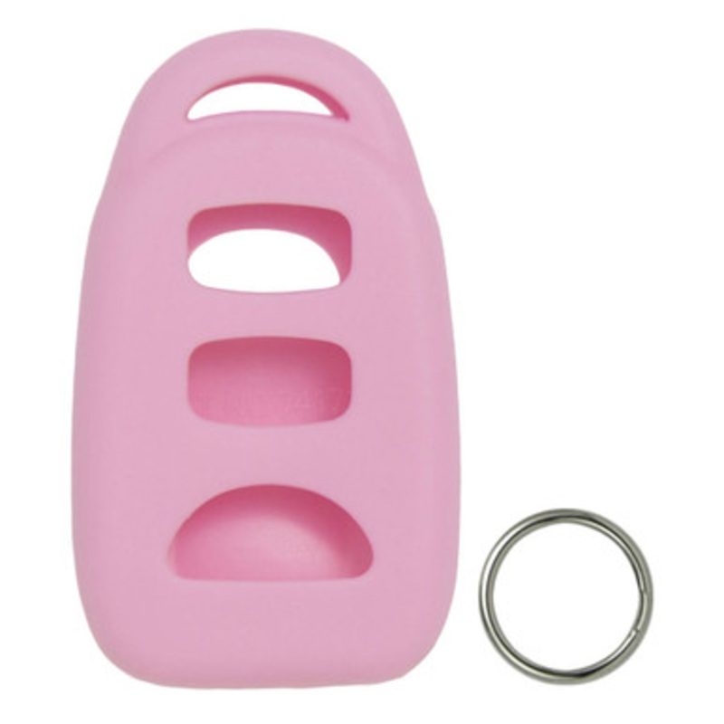 Replacement Silicone Jacket Keyless Remote Cover HYKIK23 for Kia 4 Button Remote FCC ID: PINHA-T008 – Pink