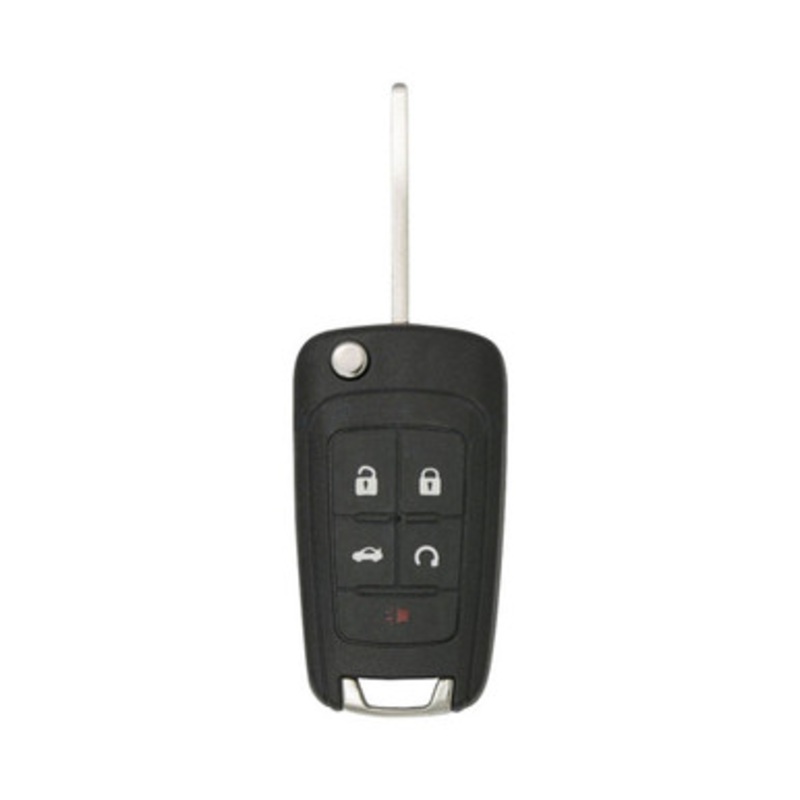 Buick 5 Button Non-PEPS Remote Flip Key OHT01060512, 13504204, 315 MHz – Refurbished, Grade B