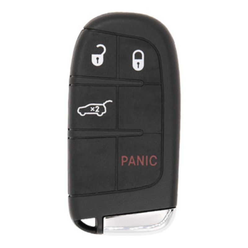 Keyless2Go Jeep 4-Button Smart Key M3N-40821302 68250341AB 433 MHz, Premium Aftermarket, CDJ-KP4-039-AFB-ZZZZ-001