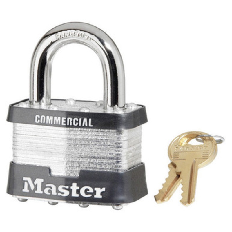 Master Lock #5 KA 2-Inch Wide Laminated Steel Pin Tumbler Padlock, Keyed Alike – A112