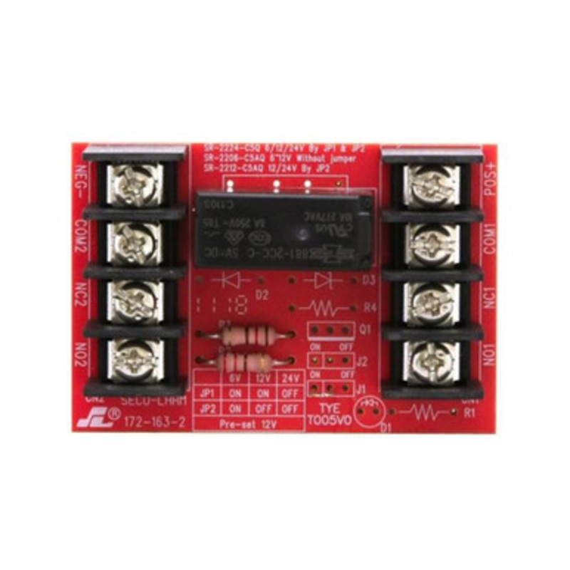 Seco-Larm 12/24VDC Trigger Voltage Relay Module 5A Form C DPDT Relay