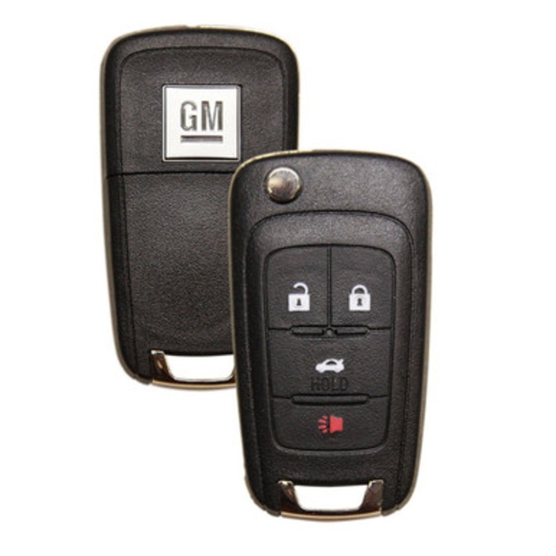 STRATTEC GM Logo (5927057) 4-Button Proximity Flip Key for Buick and Chevrolet (315 MHZ)