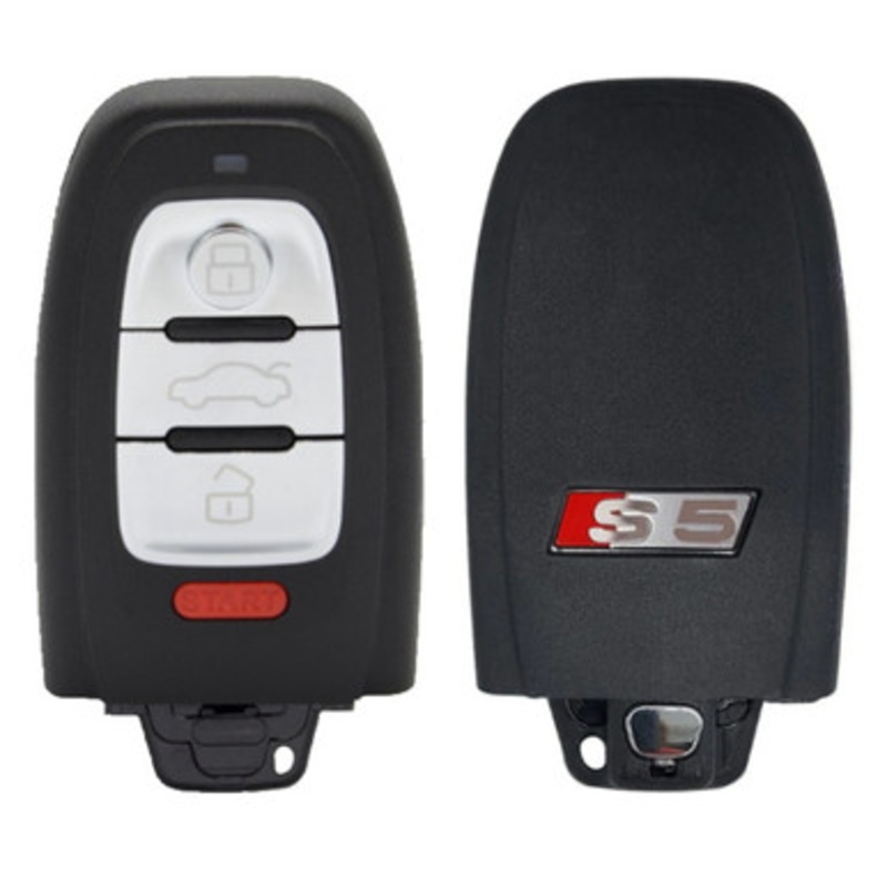 Audi S5 Logo 4 Button Proximity Key IYZFBSB802, 8T0-959-754-S, 315 MHz – Refurbished, Grade A