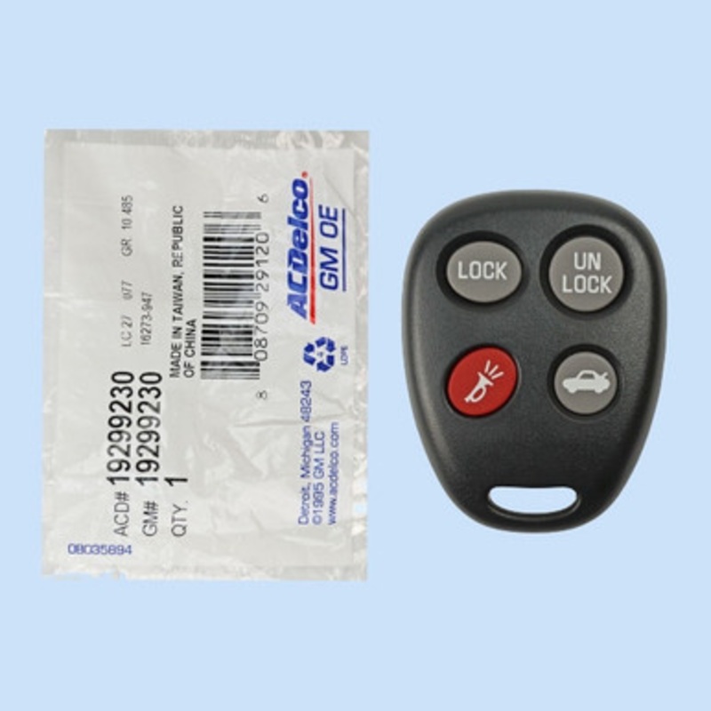 Chevrolet 4-Button Remote ABO0216T 19299230 – New OEM