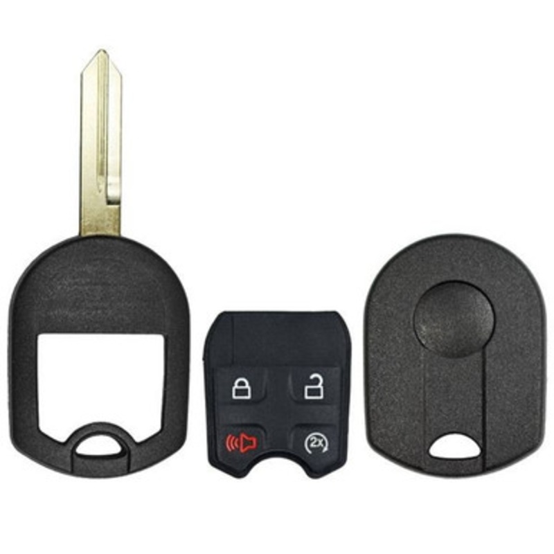 Dura-Shell Replacement Ford Remote Head Key Shell 164-R8067 – 4 Button – New Style – Standard Blade