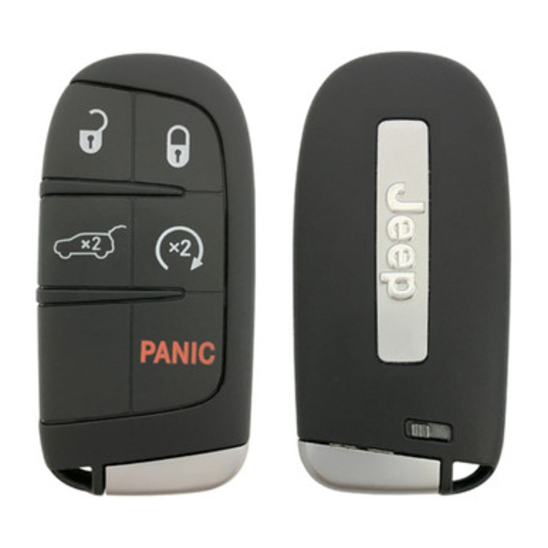 Jeep 5 Button Smart Key M3N-40821302, 68143505AC, 433 MHz – Refurbished, Grade A