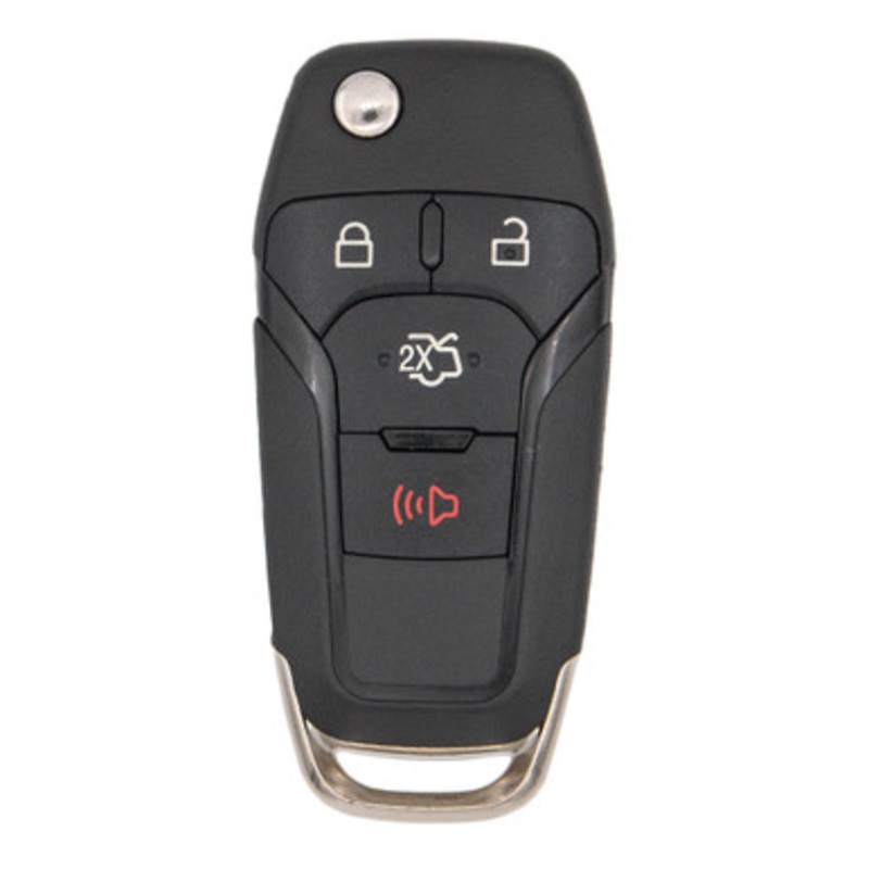 Keyless2Go 4 Button Flip Key Replacement for Ford N5F-A08TAA 164-R7986, FRD-KH4-027-AFB-ZZZZ-001
