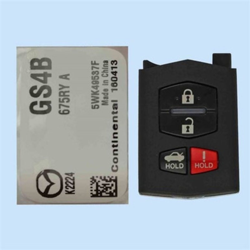 Mazda 4 Button Remote Head Key 5WK43451E – New OEM