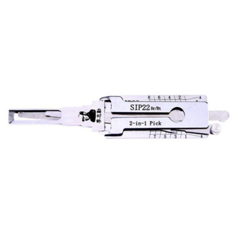 Original Lishi SIP22 Fiat 2-in-1 Pick Door Only – Anti Glare