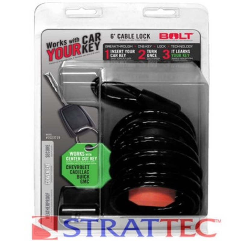 STRATTEC SEC 7023719 6 Ft. Cable Lock for GM Center Cut