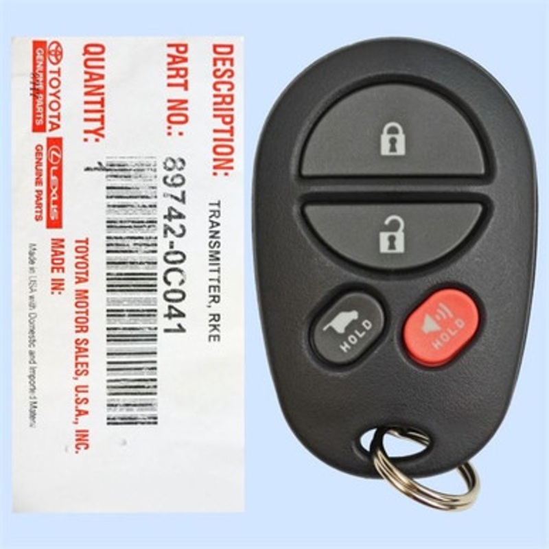 Toyota 4-Button Remote GQ43VT20T 89742-0C040 – New OEM