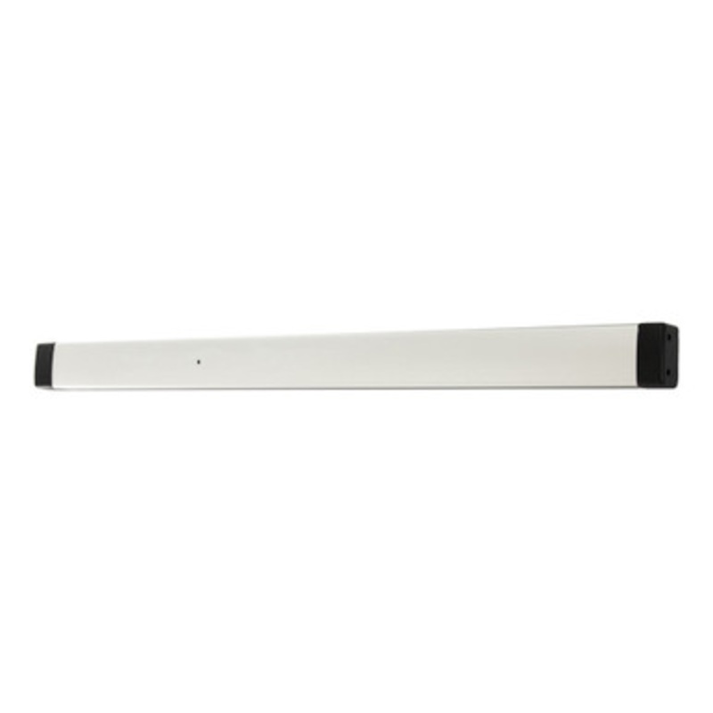 Adams Rite 8400 Series Narrow Stile Mortise Exit Device – Life-Safety – Clear Anodized 628 Faceplate – Flat – 1-1/8-Inch Backset – RHR – 36 inches – 628 Push bar