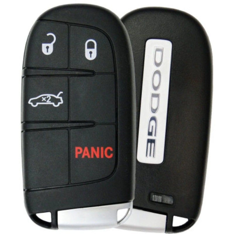 Dodge 4 Button Smart Key M3N-40821302, 68394196AA, 433 MHz – Refurbished, Grade A