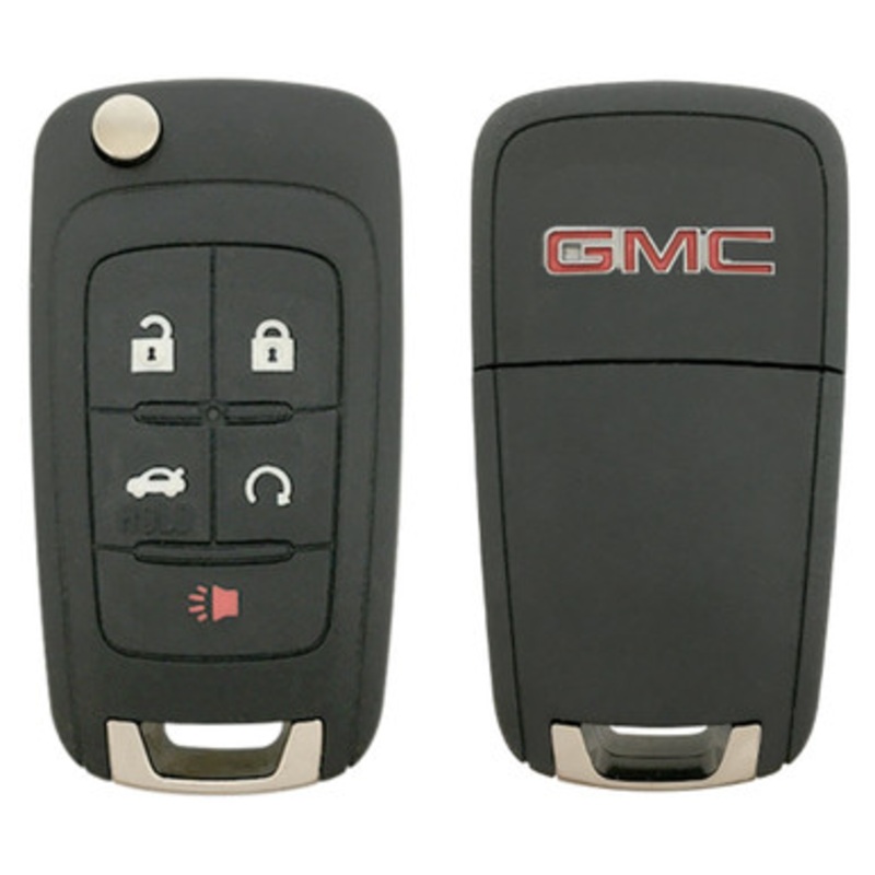 GMC 5 Button Non-PEPS Remote Flip Key OHT01060512, 13501514, 315 MHz – Refurbished, Grade A