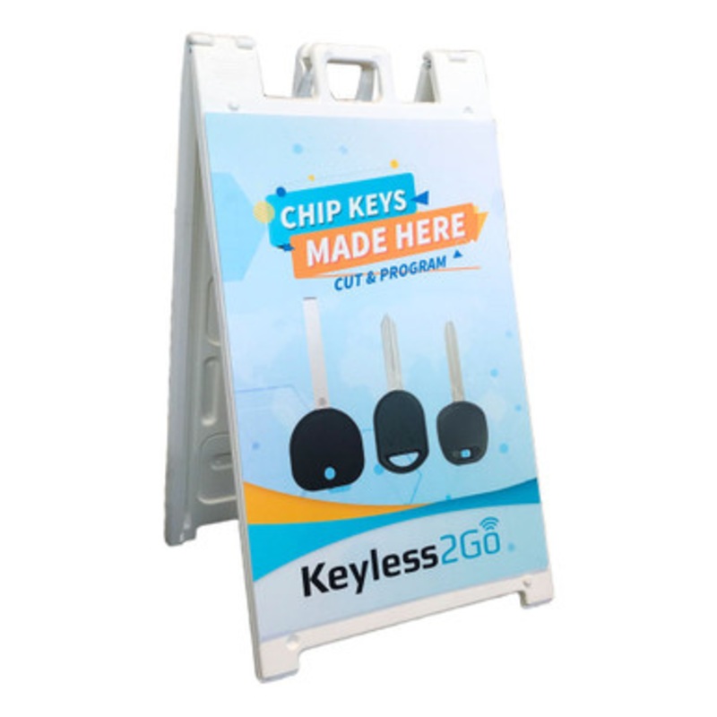 Keyless2Go Promotional Sandwich Board with 2 Panels 36 x 24 – DS – – SANDWICH BOARD + 2 PANELS