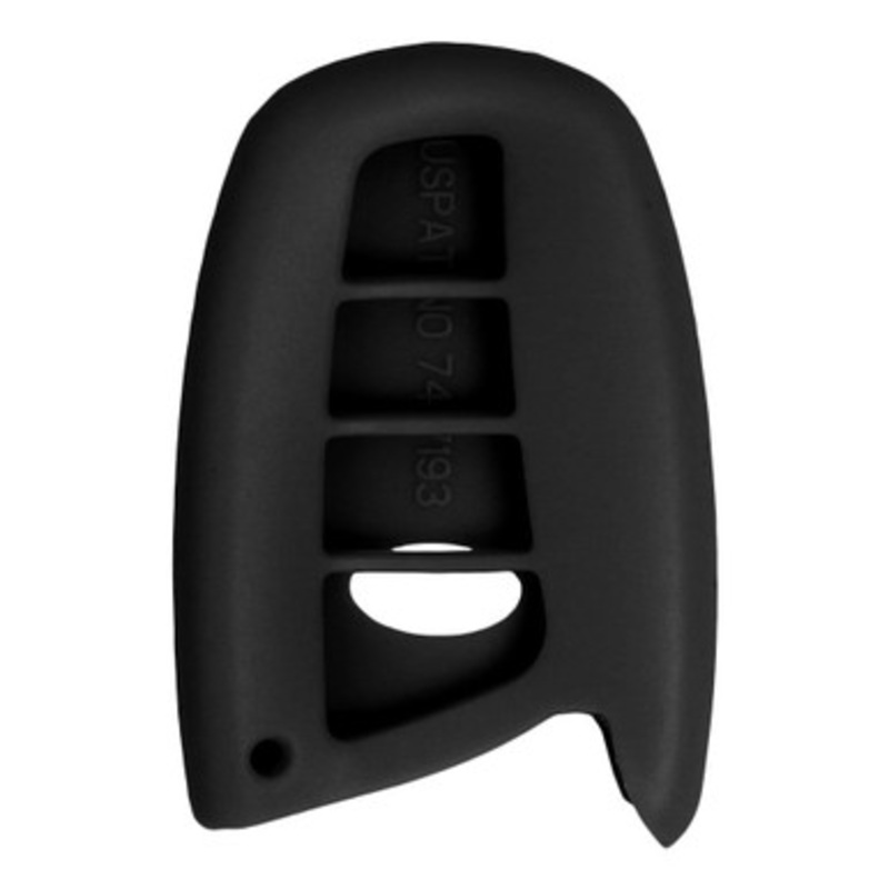 Replacement Silicone Jacket Keyless Remote Cover HYKIK54 for Hyundai 4 Button Smart Key FCC ID: SY5DMFNA04 – Black